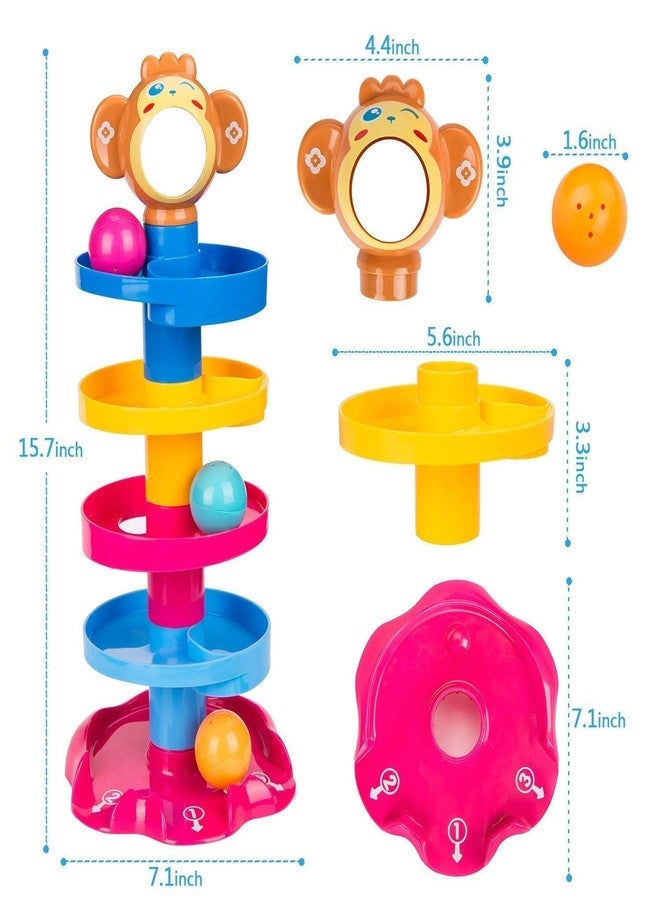 Toy Vibes لعبة كرة رول الممتعة - لعبة منحدر دوار بخمس طبقات - Image 4